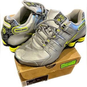 NEW Men’s Nike Shox NZ Rare, New in Box, Size 9 Lime, Silver, Black